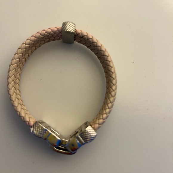 JUDITH RIPKA Diamond leather bracelet. - Picture 5 of 11